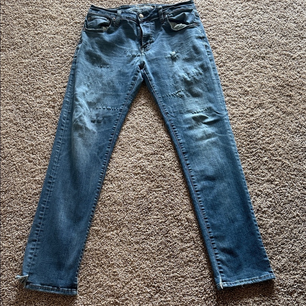 American Eagle Outfitters Men's Slim Jeans in Dark Blue